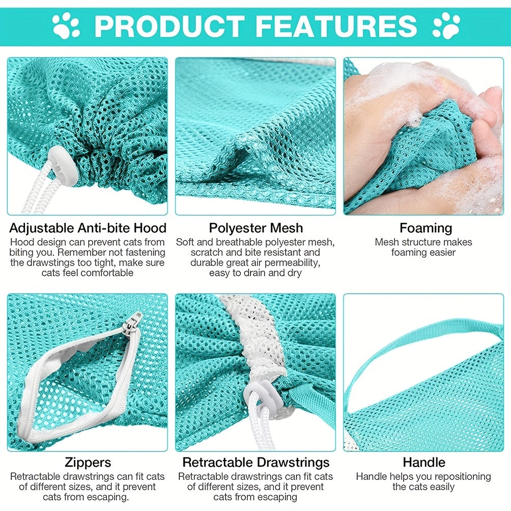 Sac de bain reglable pour chat